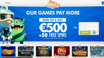 Slotty Vegas casino bonus