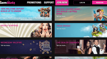 GemSlots Casino promotions