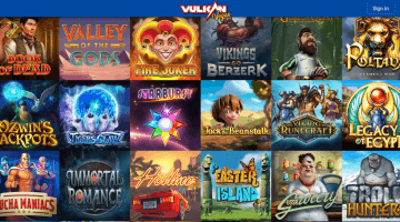 vulkan vegas casino games