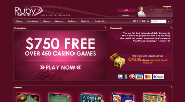 Ruby Fortune casino bonus