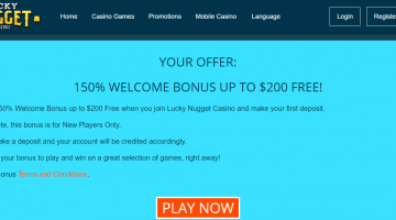 Lucky Nugget casino promotions