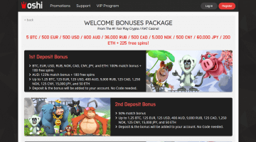 Oshi Casino Promotions