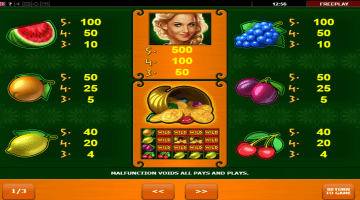 Play Fortunas Fruits Slot