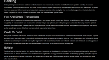 Uptown Pokies New Banking