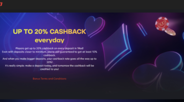 1red Casino Cashback Offer